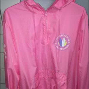 Vintage Venice beach pink windbreaker